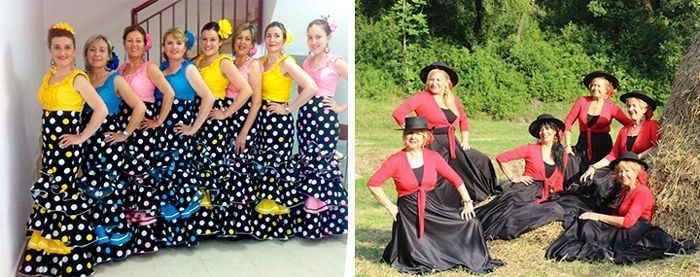 Grupos Flamencos, El Rocío, Trajes de Flamenca