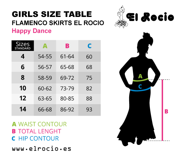 flamenco skirt size happy dance