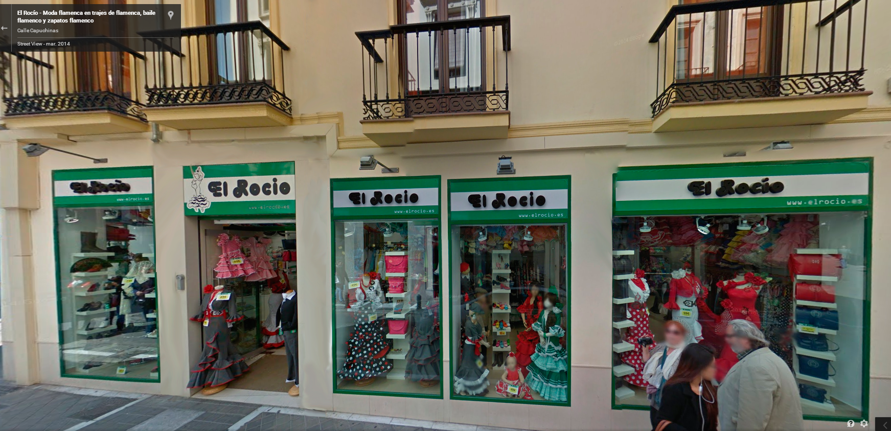 El Rocío, Trajes de Flamenca - Tienda de Granada