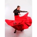 Faldas de flamenco en rojo