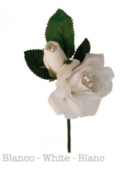 Flores de Flamenca Dulce <b>Color - Blanco, Talla - P</b>