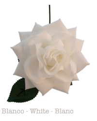 Flor Flamenca, Reina <b>Color - Blanco, Talla - G</b>