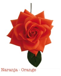 Flor Flamenca, Reina <b>Color - Naranja, Talla - G</b>