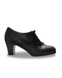 Zapato Flamenco Abotinado Profesional - Raices <b>Color - Negro, Talla - 33</b>