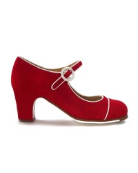 Zapatos Flamenco, Cante Profesionales <b>Color - Rojo, Talla - 39</b>