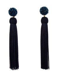 Pendientes de Flecos Flamencos <b>Color - Negro, Talla - Unico</b>