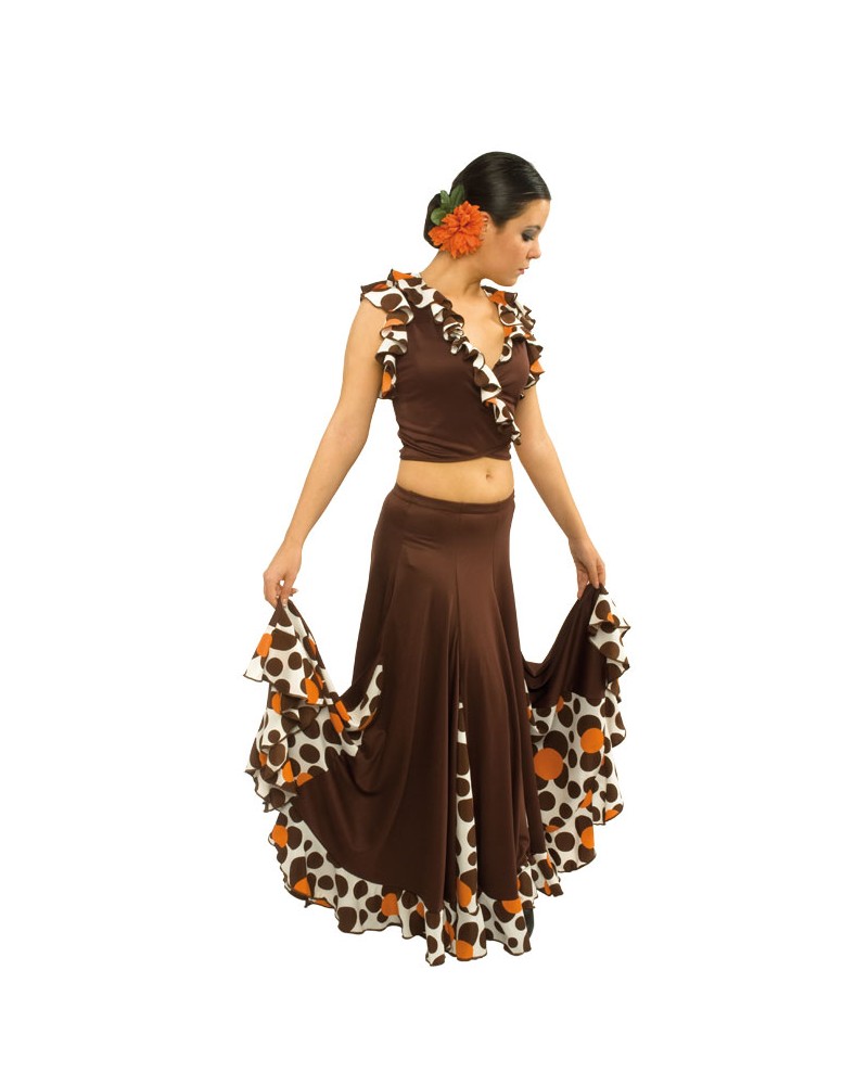 Falda flamenca baile mod. EF013 sra