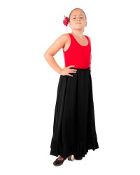 Faldas Flamencas de Ensayo, Modelo F115 <b>Color - Negro, Talla - 4</b>