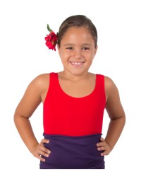 Mallas De Baile - Espuma Tirante Ancho <b>Color - Rojo, Talla - 2</b>