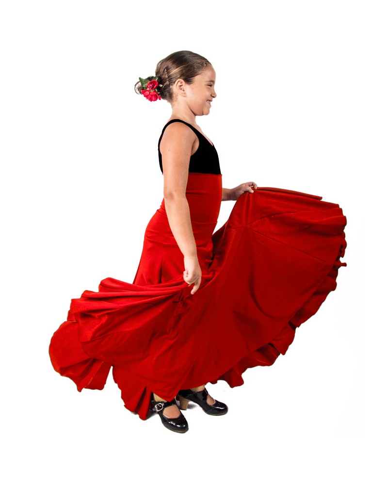 Falda de flamenco 8 godet niña
