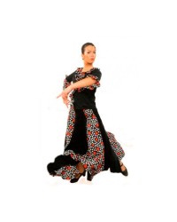 Falda de flamenco mod. EF041 niña <b>Color - Foto, Talla - 14</b>