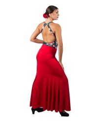 Faldas de Flamenco Mod 252 <b>Color - Rojo, Talla - 42</b>