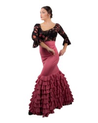 Falda De Flamenco, Modelo Sol <b>Color - Maquillaje, Talla - L</b>