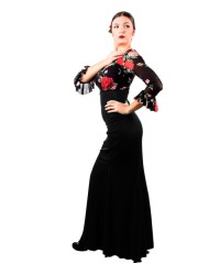 Falda De Flamenco "Carmen" <b>Color - Negro, Talla - L</b>