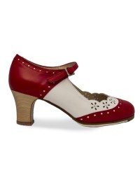 Zapato de Flamenco Profesional Modelo Fresa <b>Color - Foto, Talla - 33</b>