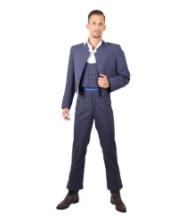 Traje Campero Caballero 3p <b>Color - Azul, Talla - 44</b>