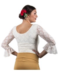 Top de Encaje Flamenco <b>Color - Beigs, Talla - P</b>