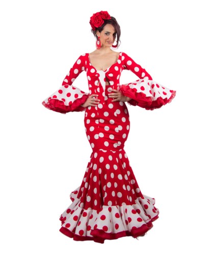 Trajes de Flamenca, Talla 34 (XS) Hinojo