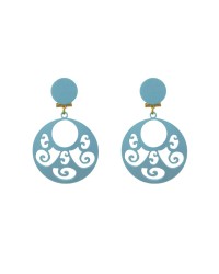 Pendientes de Niña Calados <b>Color - Celeste, Talla - M</b>