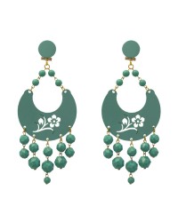 Pendientes Grandes de Flamenca <b>Color - V. Agua, Talla - G</b>