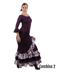 Faldas De Baile Flamenco Estrella <b>Color - Combina 2, Talla - XS</b>