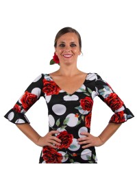 Camiseta De Baile Flamenco en lycra <b>Color - Unico, Talla - 40</b>