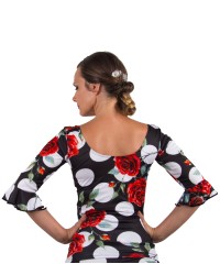 Camiseta De Baile Flamenco en lycra <b>Color - Unico, Talla - 42</b>