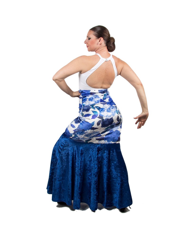 Falda de Baile Flamenco de Terciopelo