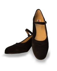 Zapatos de Baile flamenco en Ante <b>Color - Negro, Talla - 41</b>