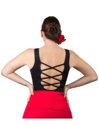 Body Flamenca para Baile <b>Color - Burdeos, Talla - 38</b>