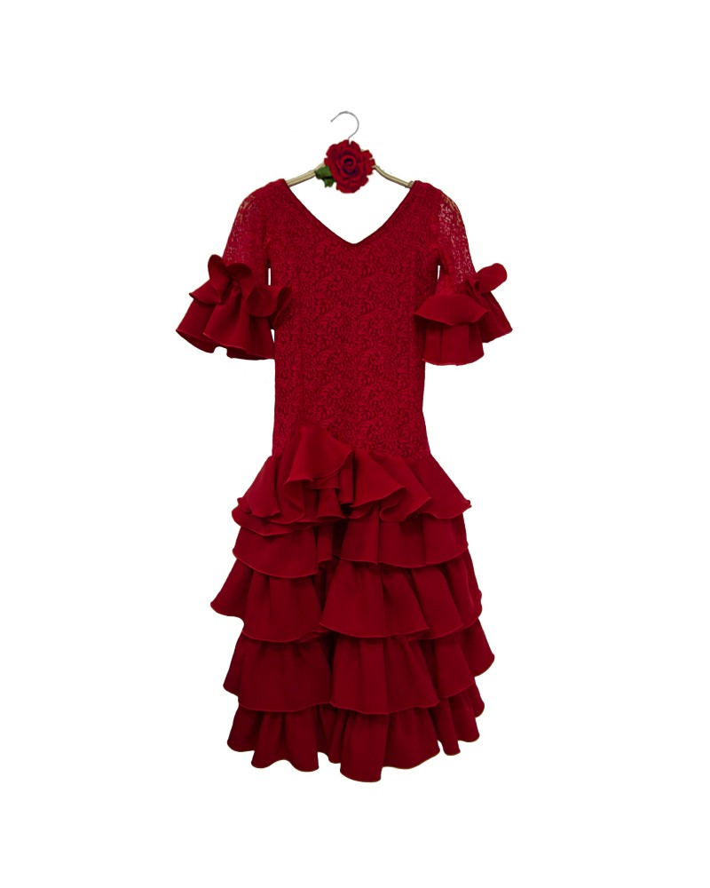 Vestido de Flamenco para Niña, talla 5
