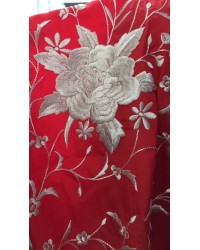 Manton de Manila Bordado (110 x 110) <b>Color - Rojo Marfil P8083, Talla - Unica</b>