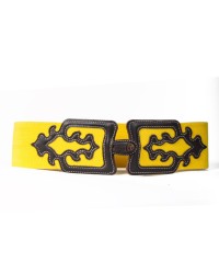 Cinturones Camperos - Elásticos Mujer <b>Color - Amarillo, Talla - P</b>