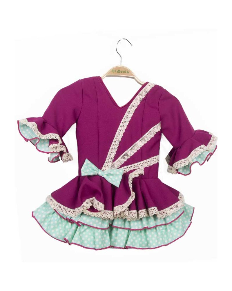 Vestidos de Flamenca para Niñas, Talla 02
