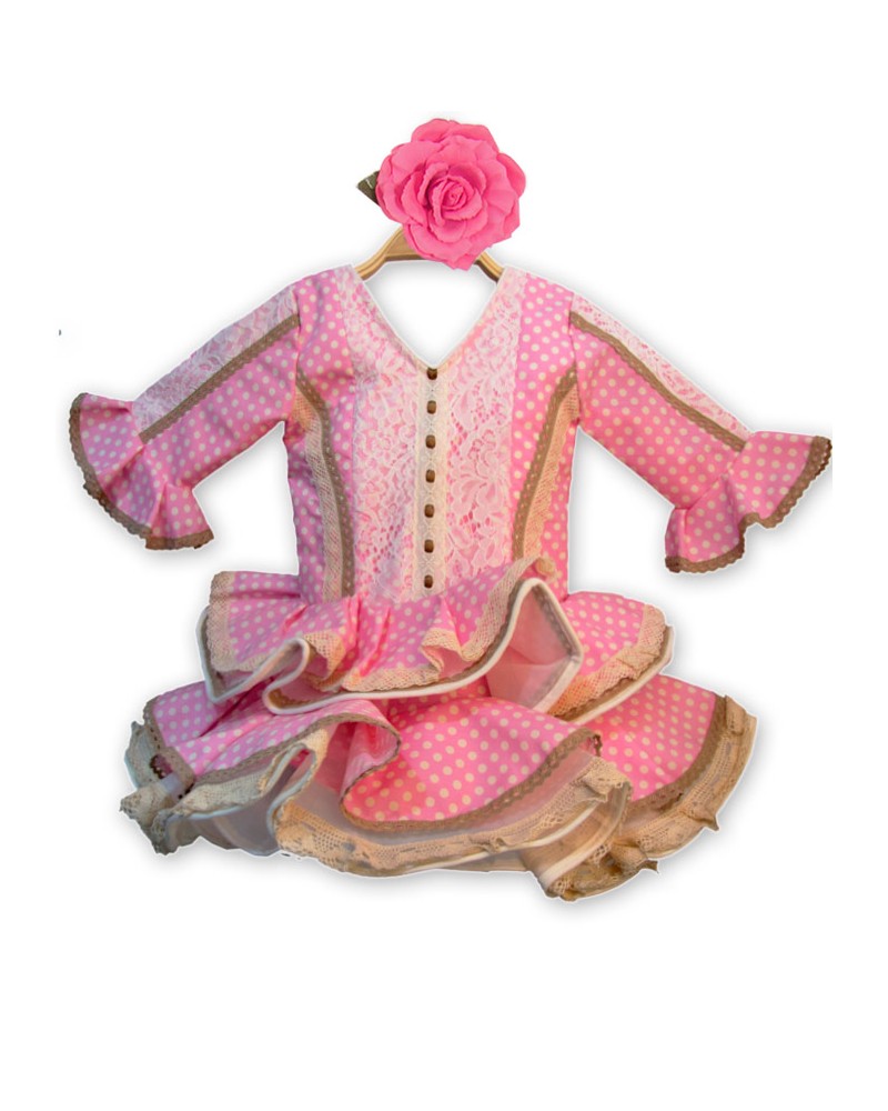 Vestido de flamenca para Niñas, Talla 0