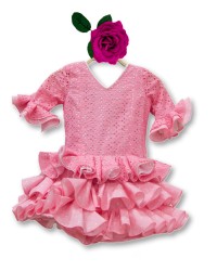 Trajes de Flamenca Niña, Talla 2 <b>Color - Foto, Talla - 2</b>