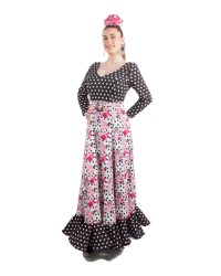 Traje De Gitana con Cinturón <b>Color - LGD 1, Talla - 38</b>