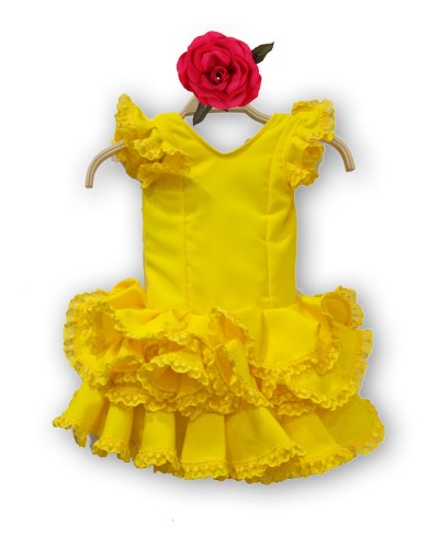Vestido De Flamenca De Niña, Talla 2