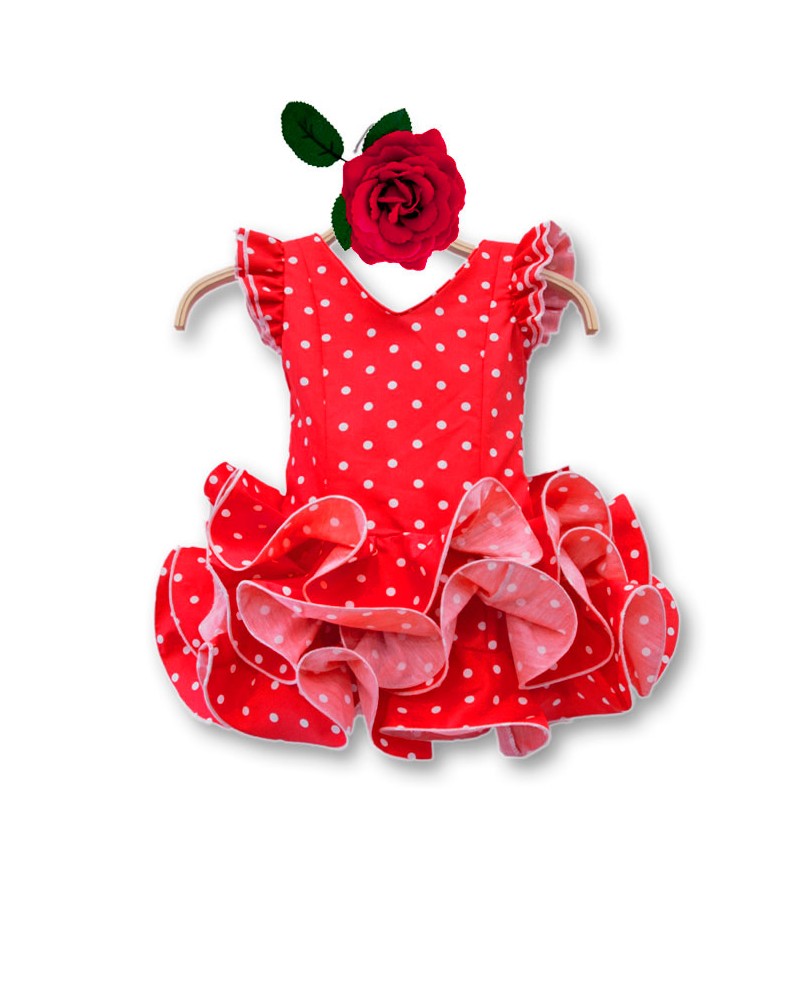 Vestido de Flamenca para Bebe, Talla 1
