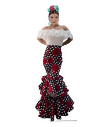 Faldas Flamencas, Talla 42 (L) <b>Color - Foto, Talla - L</b>