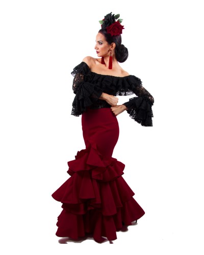 Falda de Flamenca Azucena, Talla XS