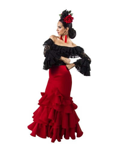 Faldas Flamenca azucena, Talla M