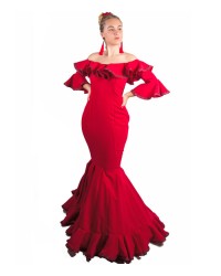 Vestido de Flamenca <b>Color - Blanco, Talla - 34</b>