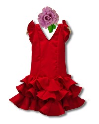 Vestido de Flamenca para Niña, Talla 8