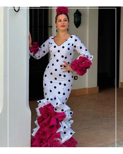 Traje de flamenca con lunares