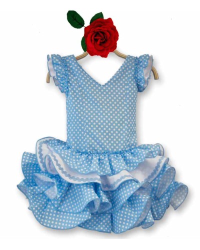  Vestido De Flamenca Para Niñas, Talla 4