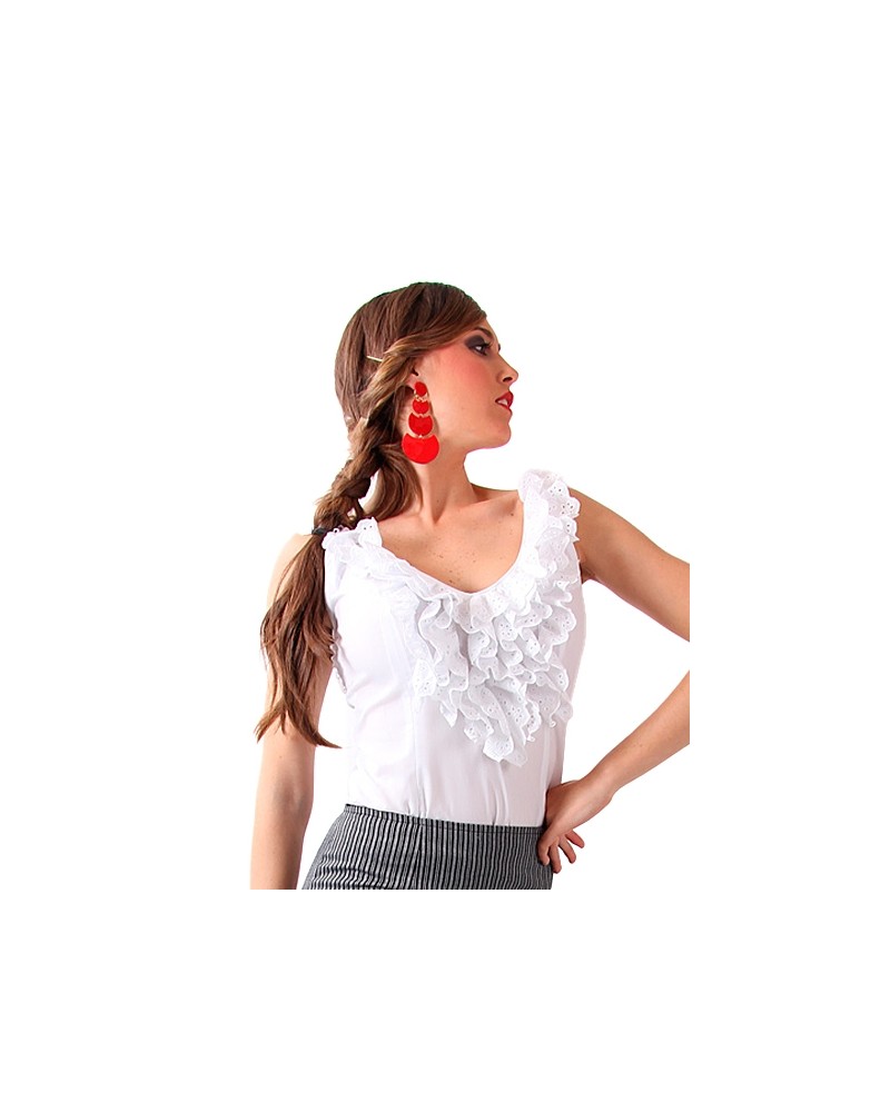 Posicionamiento en buscadores Descanso abajo Sale > camisas con volantes flamencas> in stock OFF-52%