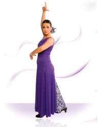 Vestido flamenca model-4065 <b>Color - Morado, Talla - 40</b>