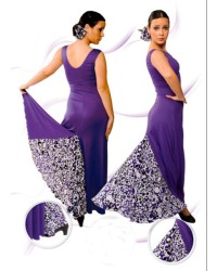 Vestido flamenca model-4065 <b>Color - Morado, Talla - 38</b>