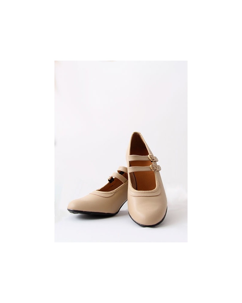 Zapatos sevillana en beige para niñas y mujeres de Pasos de Baile